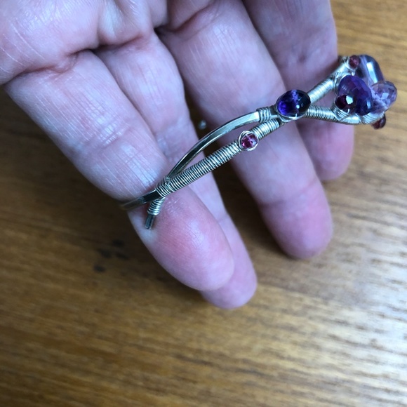 NEW Gorgeous Gemstone Sterling Silver Bracelet - Picture 8 of 8